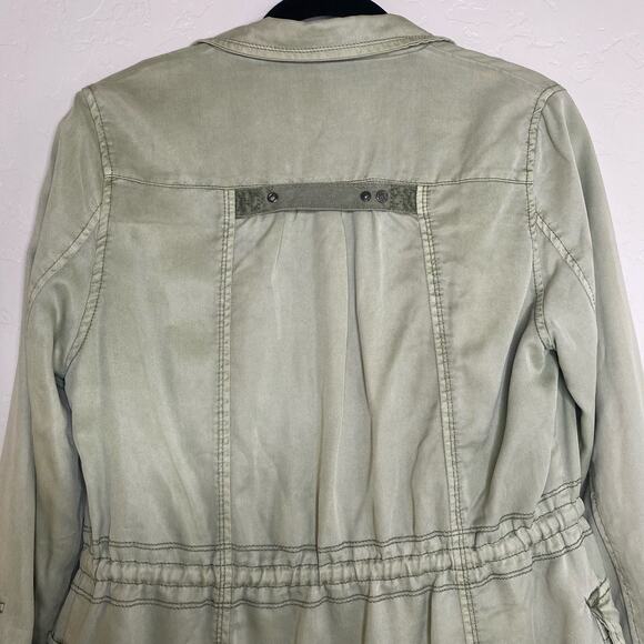 Marrakech Anthropologie Utility Jacket Geneva Military Green Medium - Picture 10 of 14